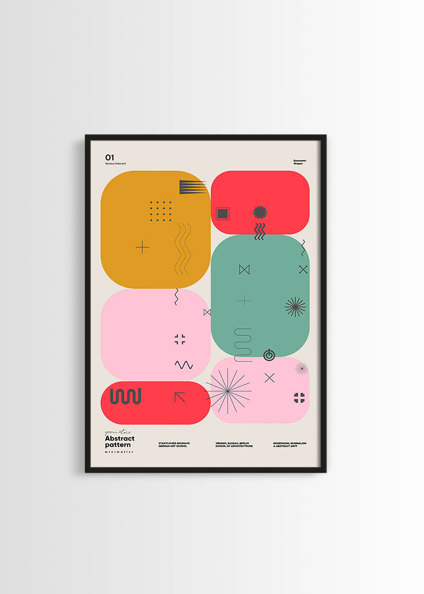 Geometric Shapes N1 poster
