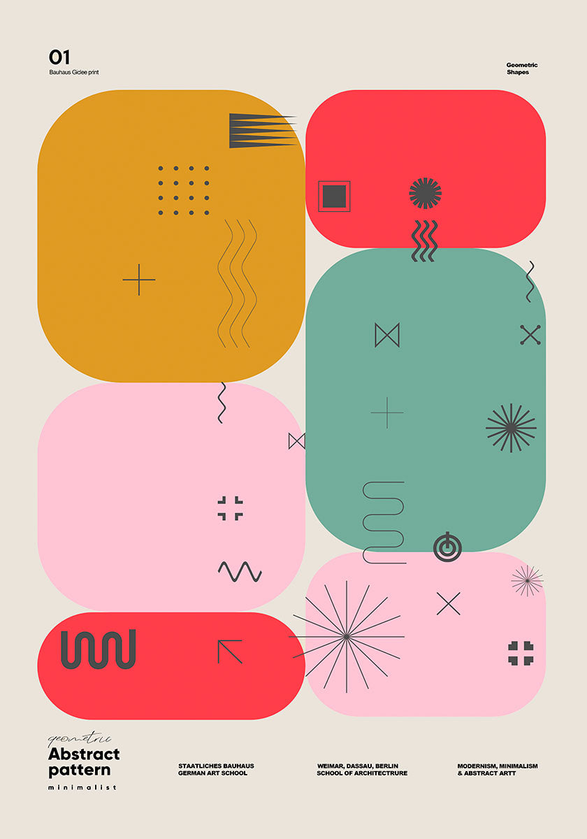 Geometric Shapes N1 poster