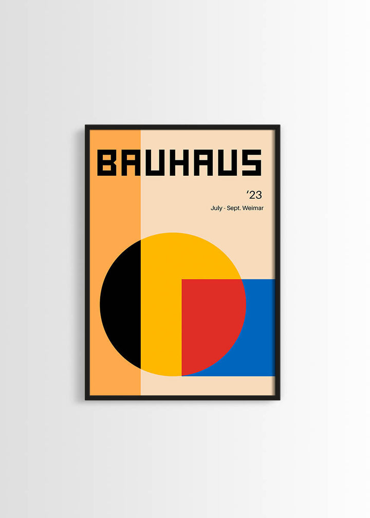 Bauhaus School multicolor poster