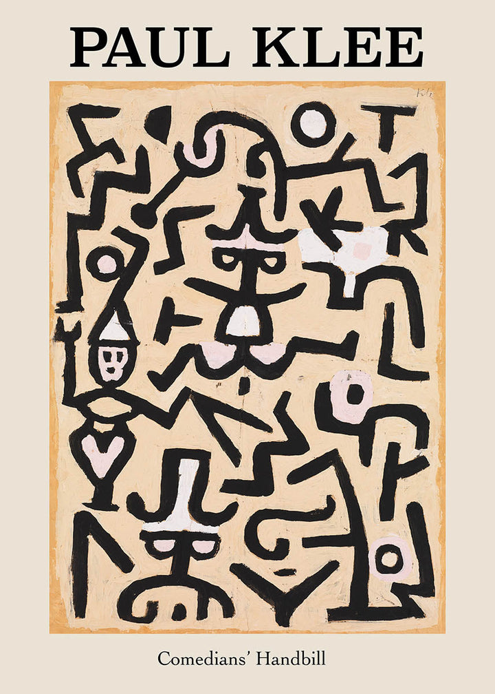 Paul Klee Comedians' Handbill poster