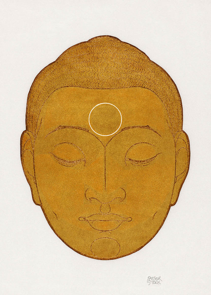 Head of Buddha by Reijer Stolk poster